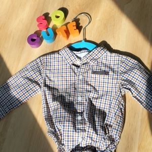 Janie and Jack Dress Shirt Onesie